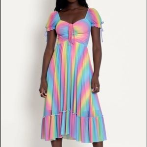 RAINBOW ICECREAM TEA PARTY DRESS
